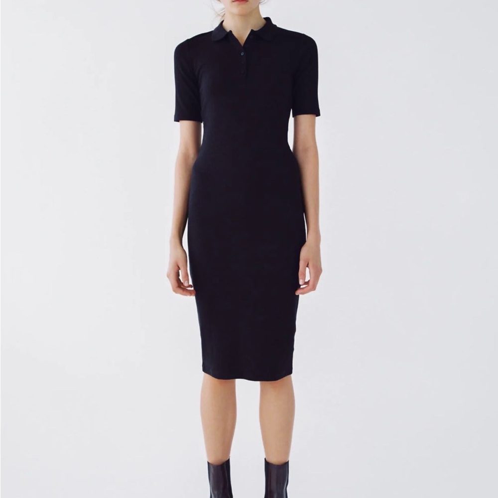 ZARA Midi Polo Dress